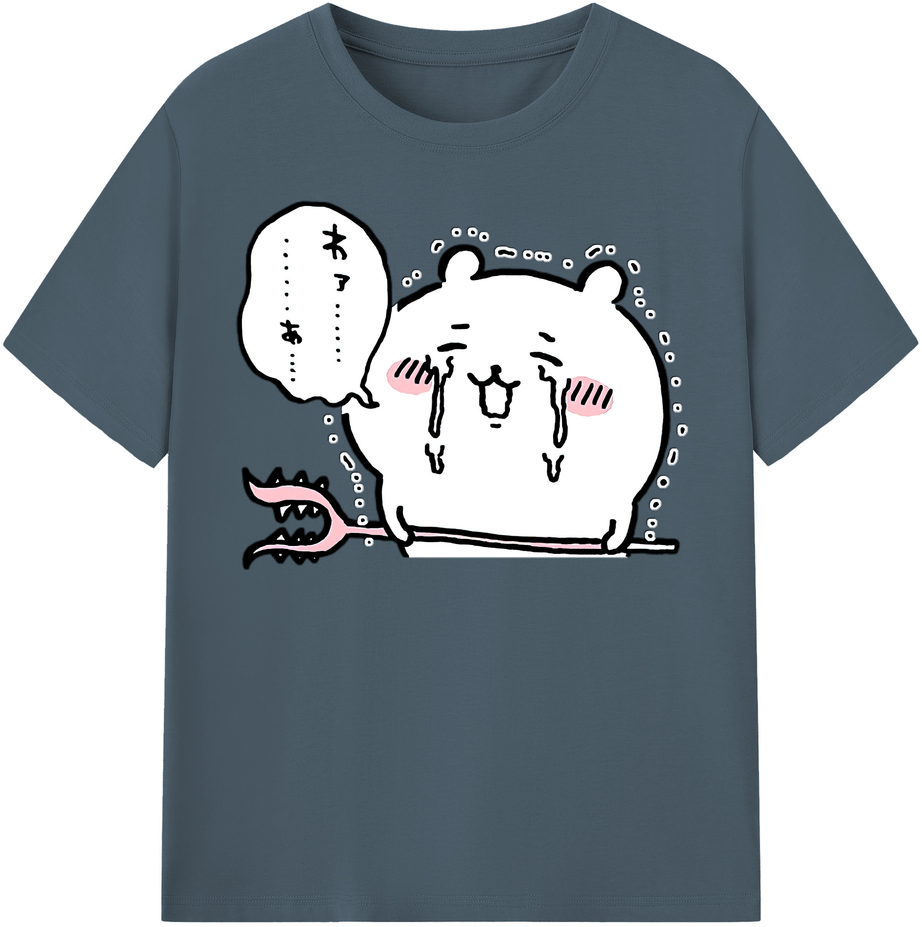 （画像用） ちいかわ ちいかわ Chii-kawa chiikawa 綿100％半袖Tシャツ（フロントプリント）